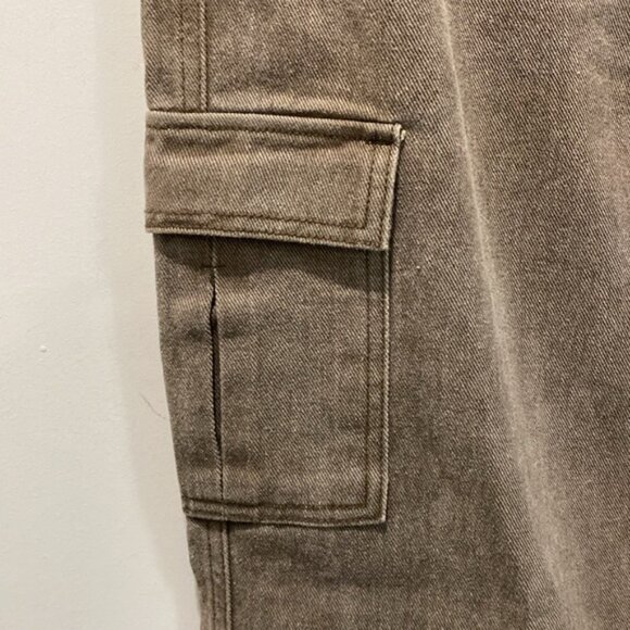 Vivitiko Cargo Pants Wide leg jeans Brown Size Medium - Picture 5 of 16
